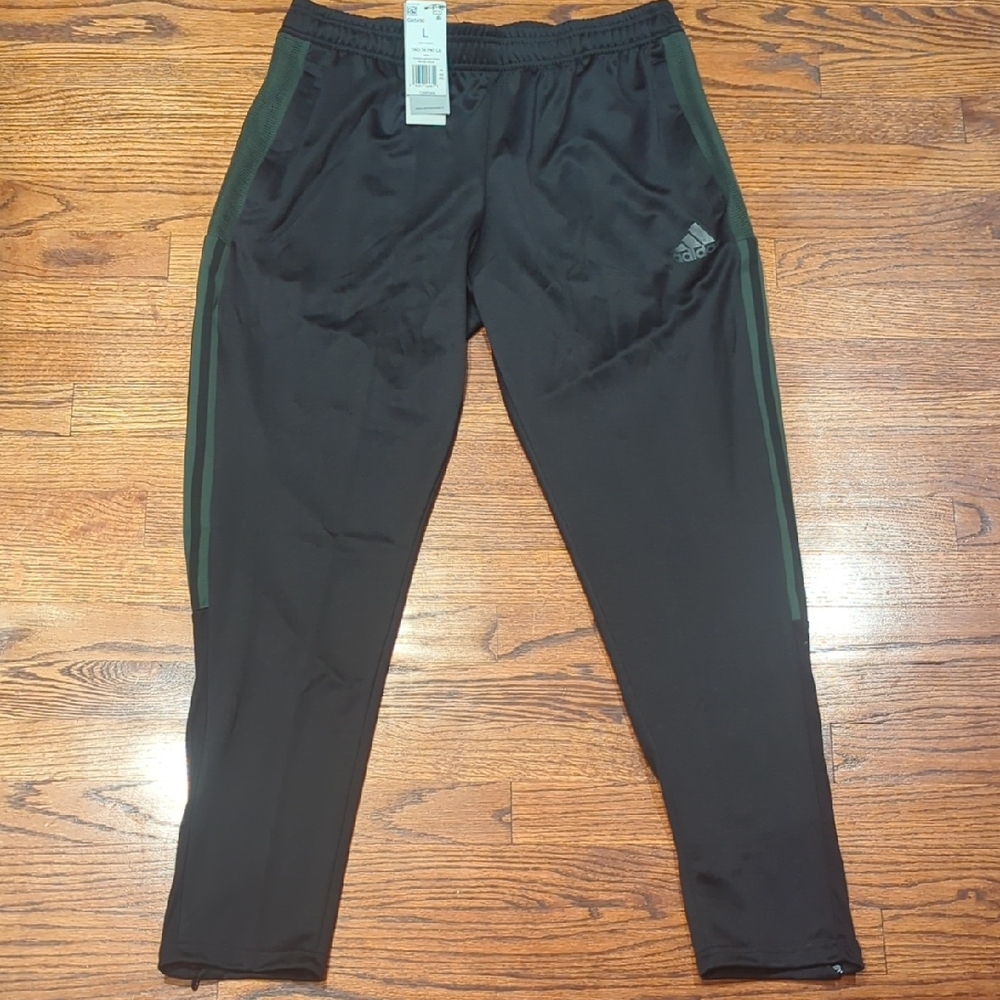 Adidas Men's Black and Grey Joggers